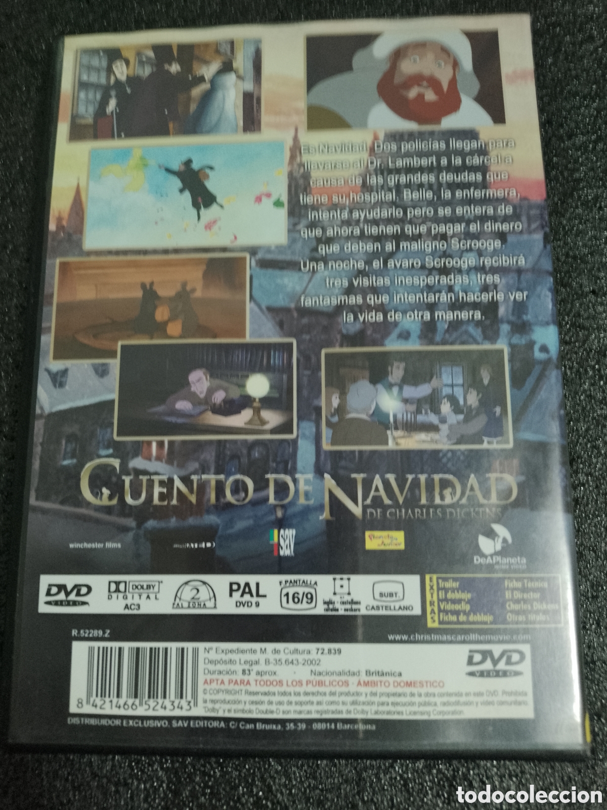 Cine: CUENTO DE NAVIDAD - DE CHARLES DICKENS - DVD - Foto 2
