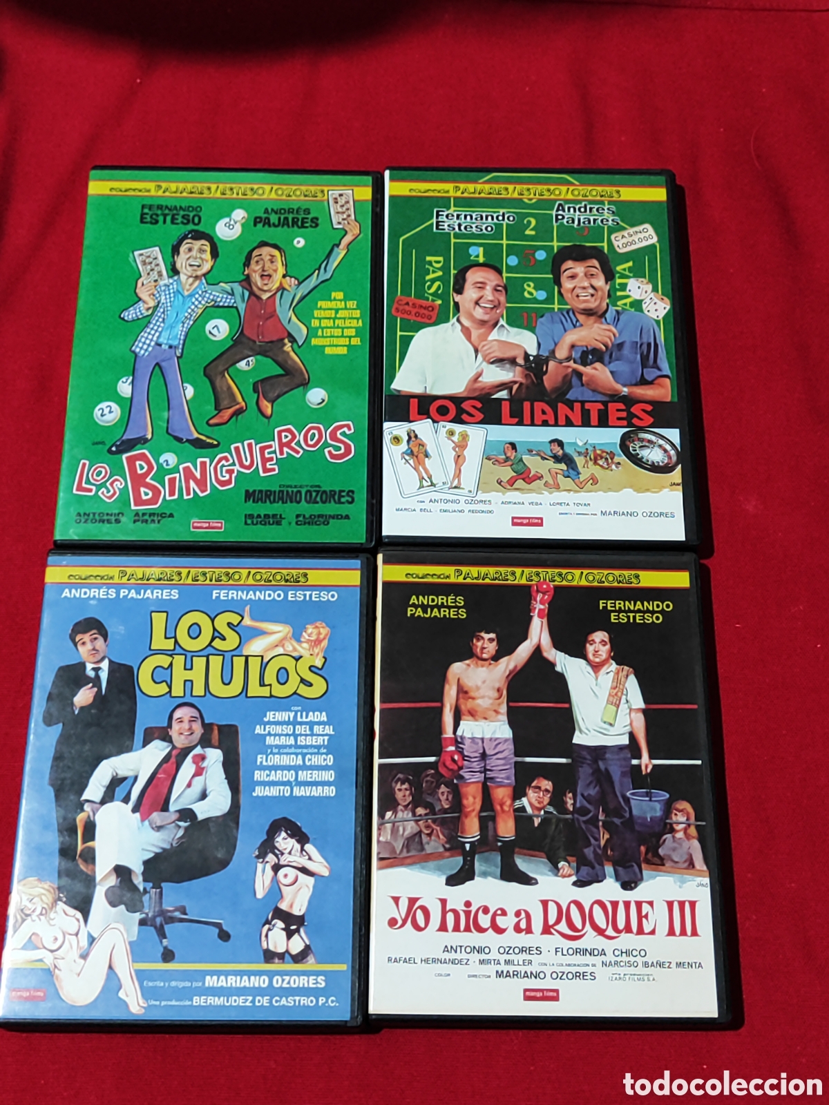 Cine: Lote 4 DVDs pajares y esteso Los bingueros Los chulos y yo hice a Roque III y los liantes