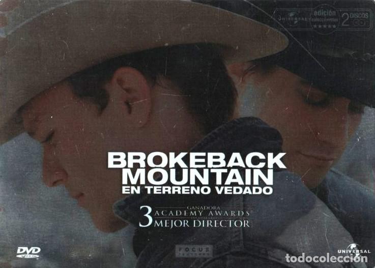 Cine: BROKEBACK MOUNTAIN EN TERRENO VEDADO. 2 DISCOS. ESTCUCHE METALIZADO DVD-9744