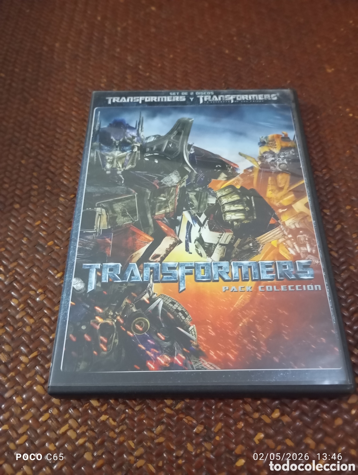 Cine: Set de 2 discos transformers y Transformers la venganza de los ca&iacute;dos DVD como nuevos