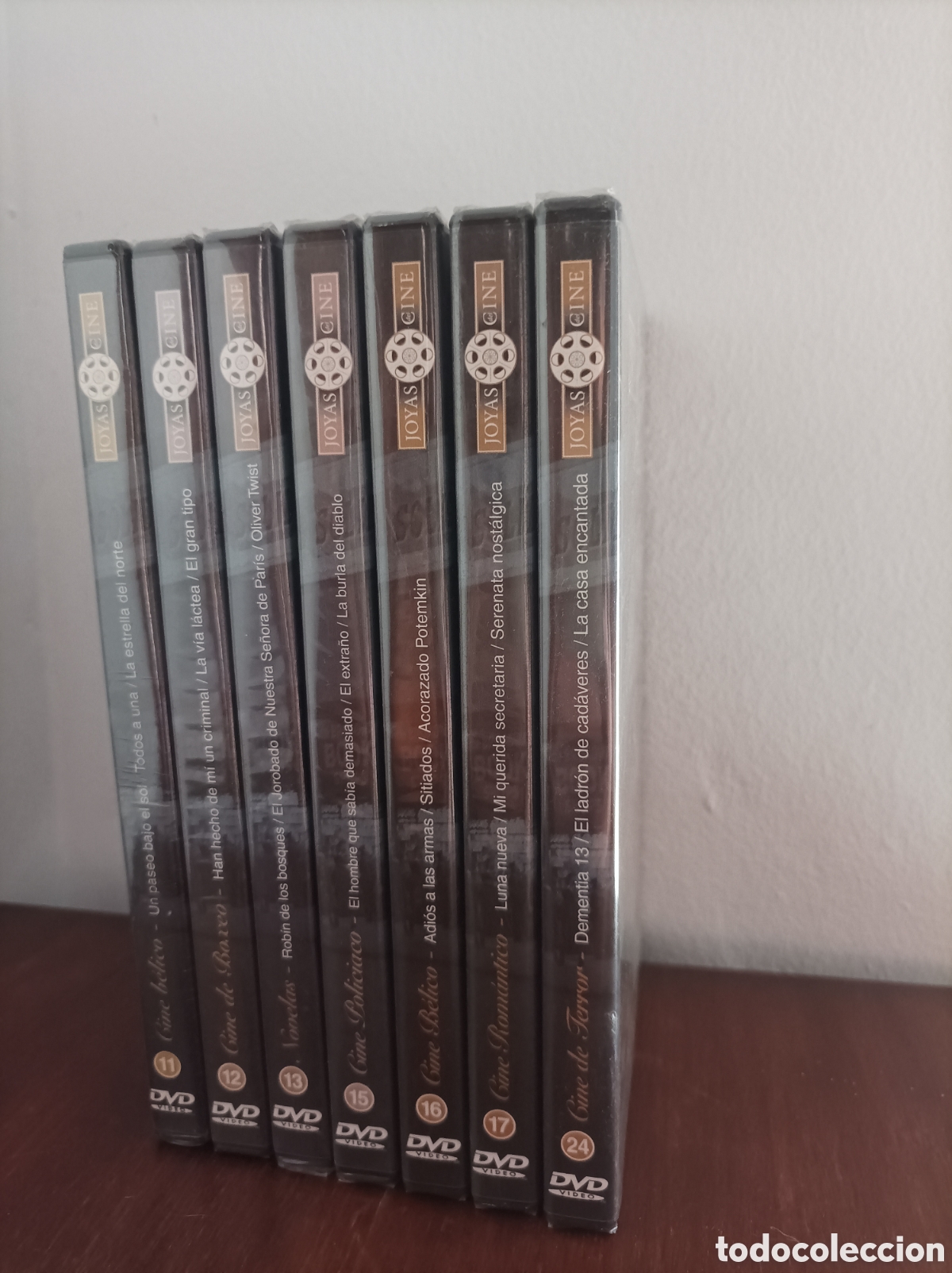 Cine: Lote 7 DVDs &rdquo;Joyas del Cine&rdquo; - Nuevos