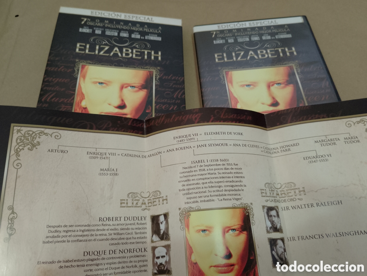 Cinema: Dvd. Elizabeth. Edci&oacute;n Especial. Con Cate Blanchett.