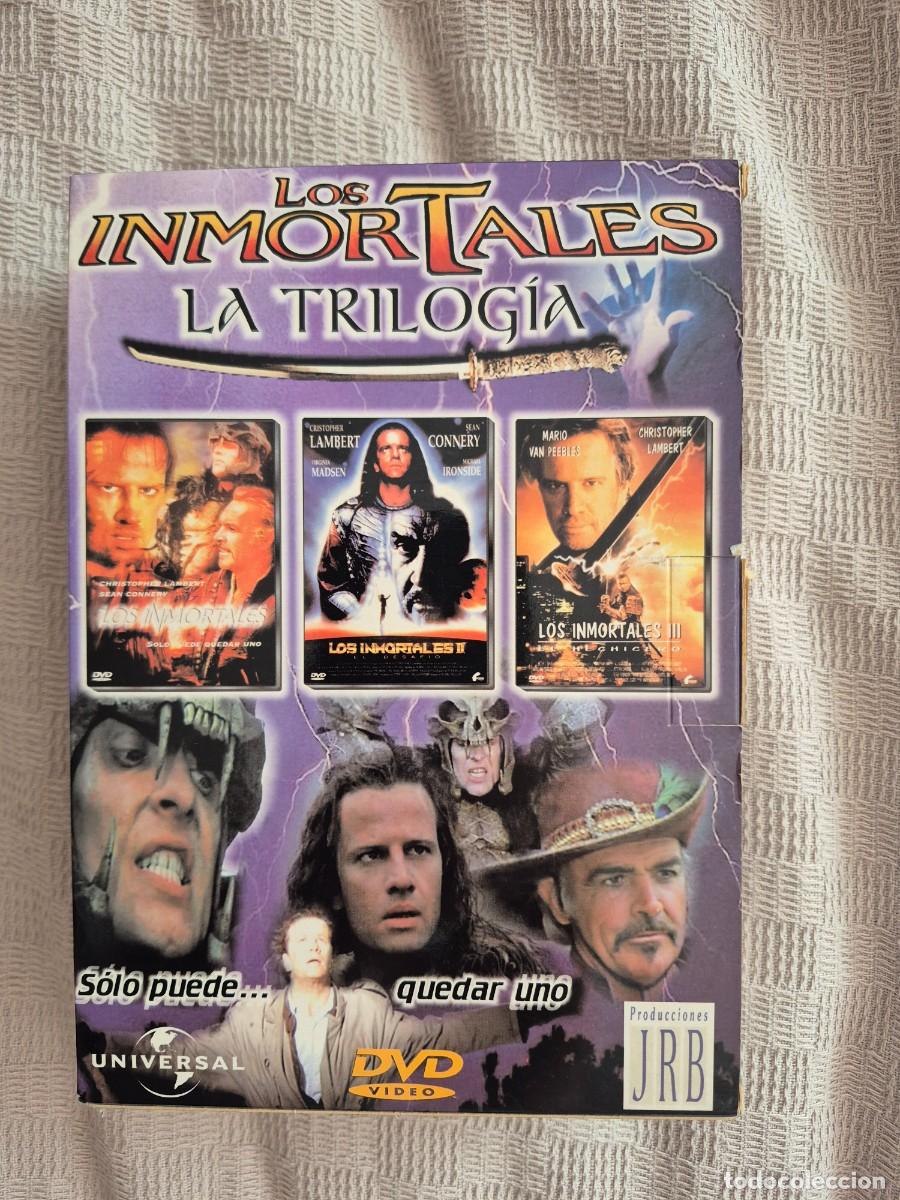 Cine: Los inmortales (El desafio, El hechicero), La Trilog&iacute;a dvd Christopher Lambert Sean Connery