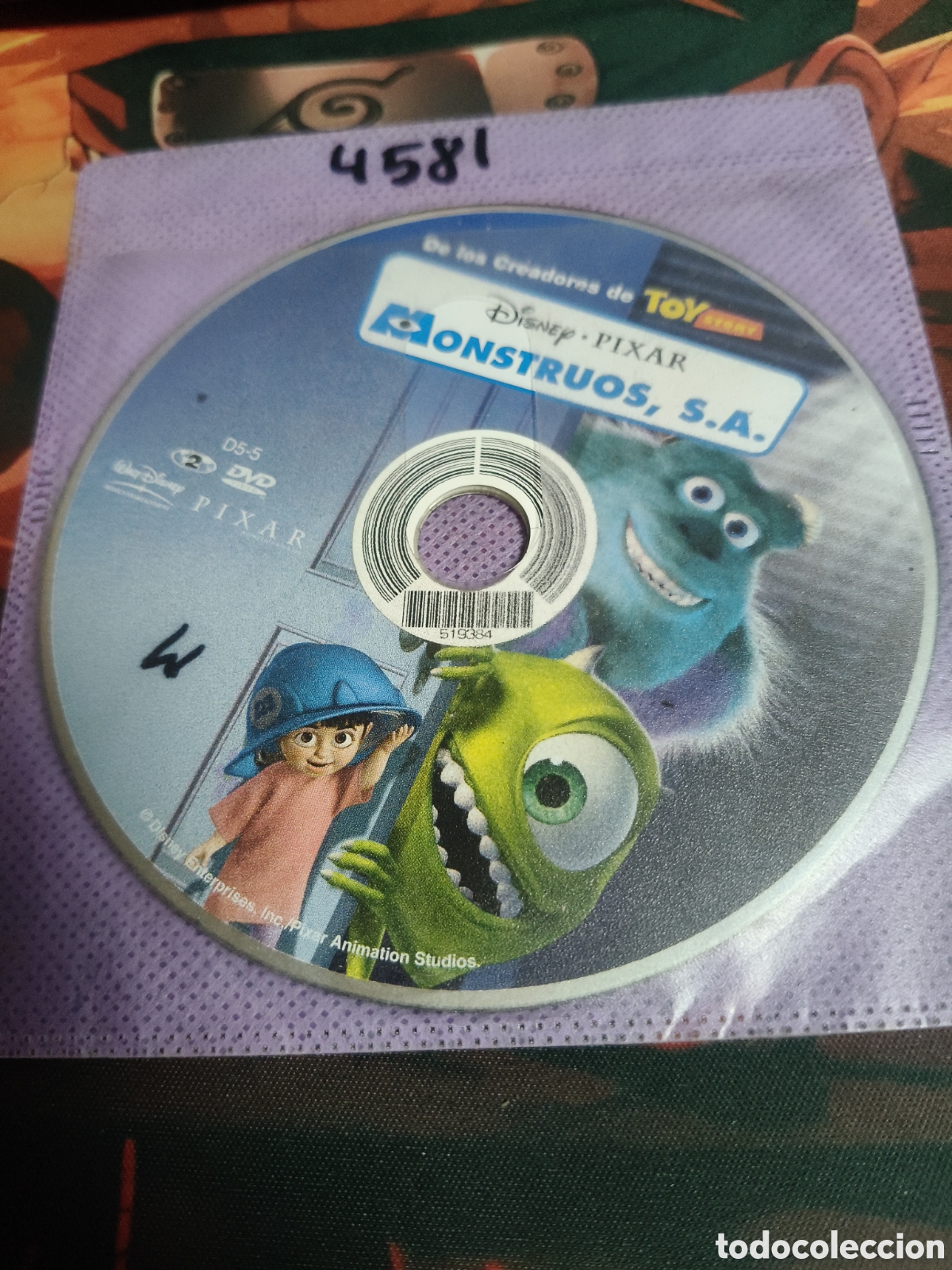 Cine: Monstruos s.a - 4581 (disco solo)