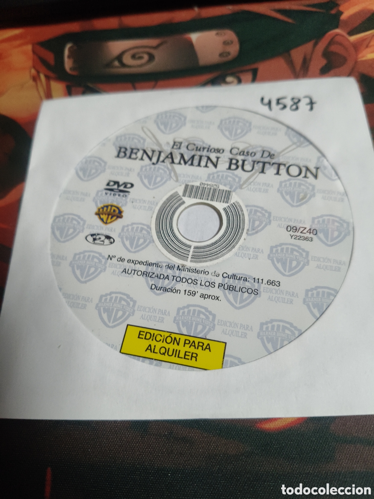 Cine: El curioso caso de Benjam&iacute;n button - 4587 (disco solo)