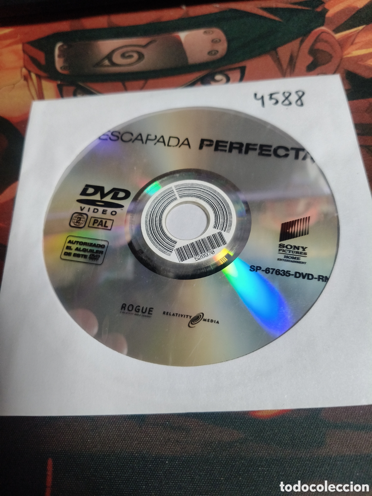 Cine: Escapada perfecta DVD - 4588 (disco solo)
