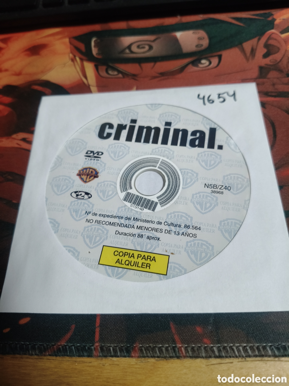 Cine: Criminal DVD - 4654 (disco solo)