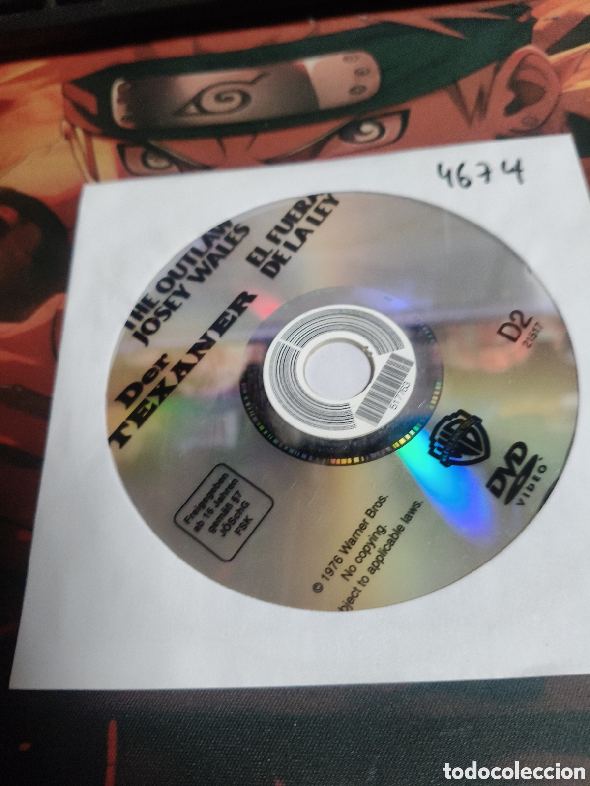 Cine: El fuera de la ley DVD - 4674 (disco solo)