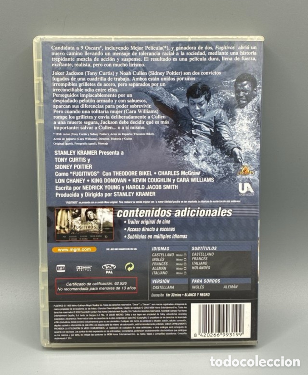 Cine: Fugitivos Edici&oacute;n DVD - Foto 2