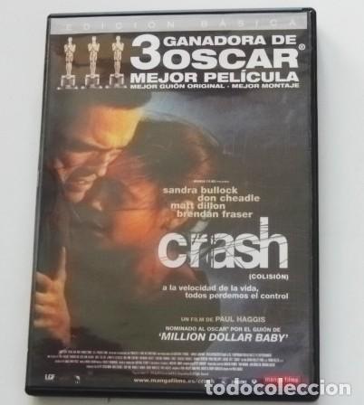 Cine: CRASH ( COLISI&Oacute;N ) DVD PEL&Iacute;CULA SANDRA BULLOCK MATT DILLON BRENDAN FRASSER PAUL HAGGIS - 3 OSCAR