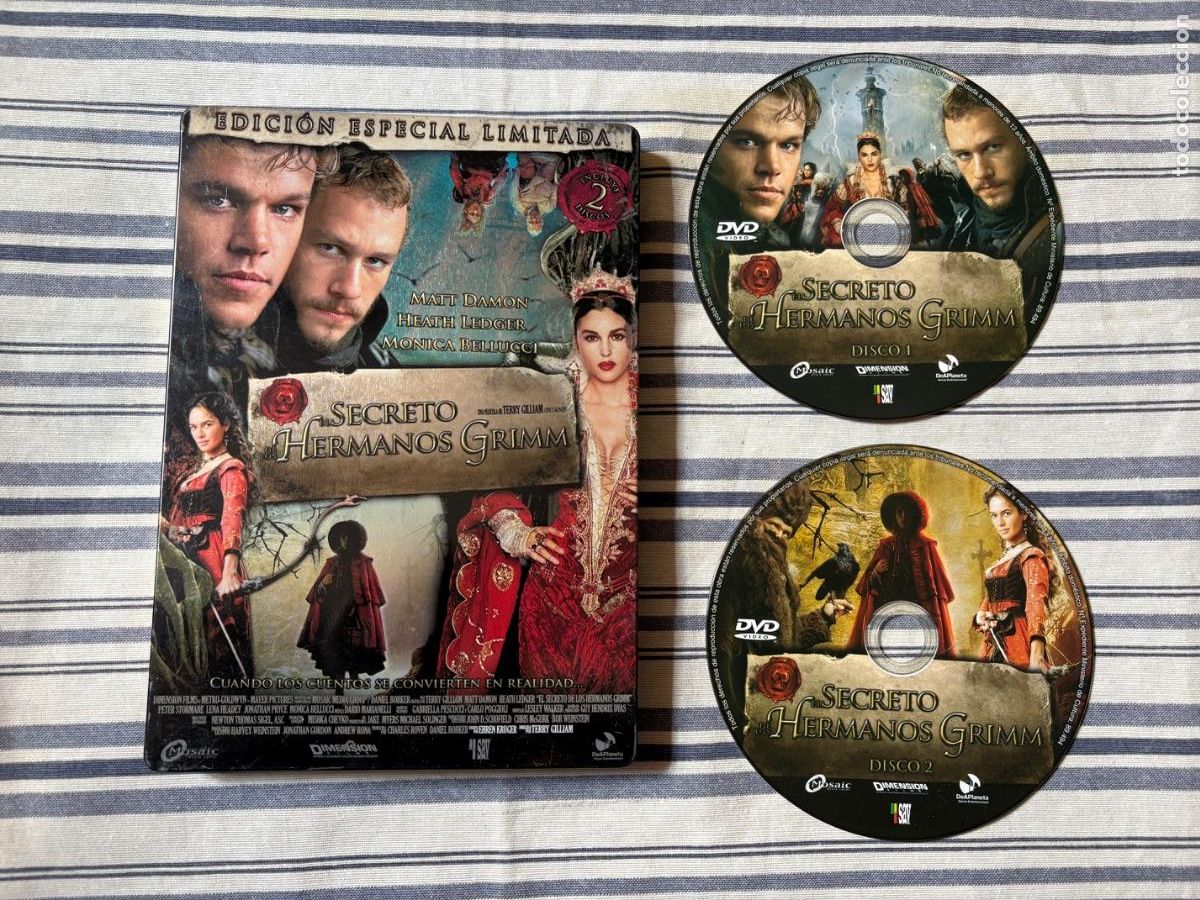 Cine: DVD4. EL SECRETO DE LOS HERMANOS GRIMM EDICI&Oacute;N ESPECIAL LIMITADA DVD STEELBOOK