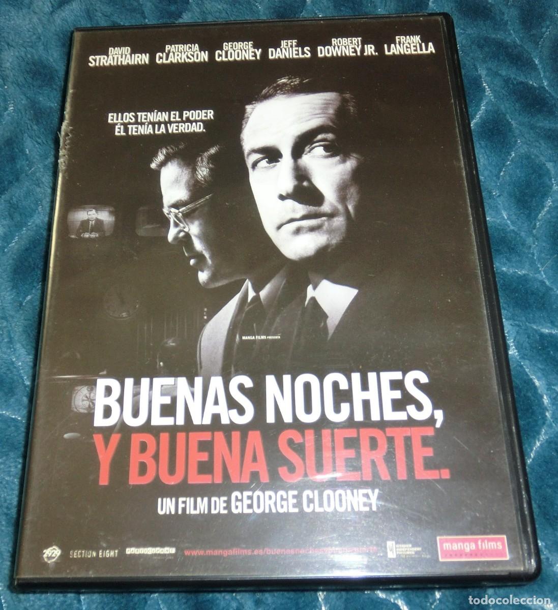 Cine: DVD BUENAS NOCHES Y BUENA SUERTE - DAVID STRATHAIRN (DE COLECCIONISTA-PERFECTO ESTADO-UN S&Oacute;LO USO)