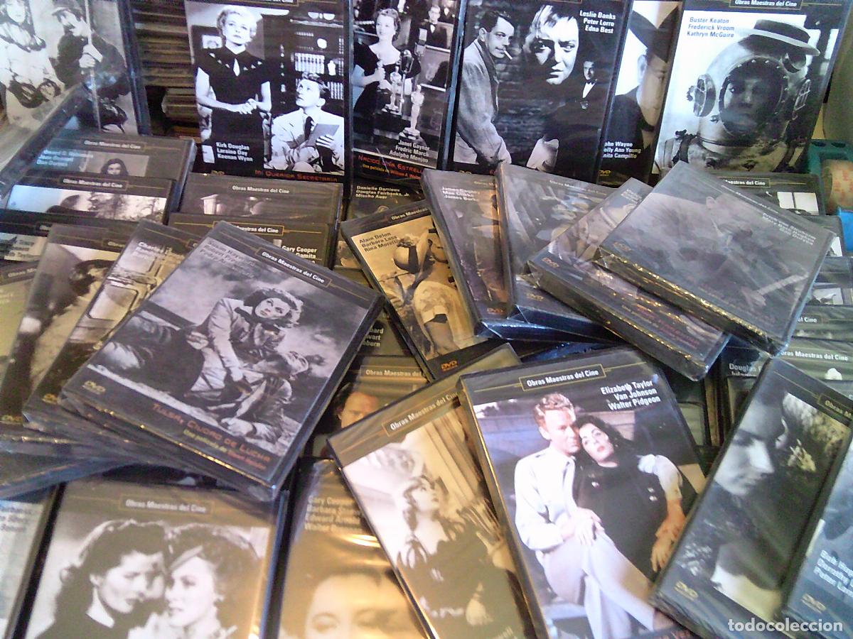 Cine: Lote DVD de 68 pel&iacute;culas distintas precintadas 62 . Obras maestras del cine 2004 Env&iacute;o gratis