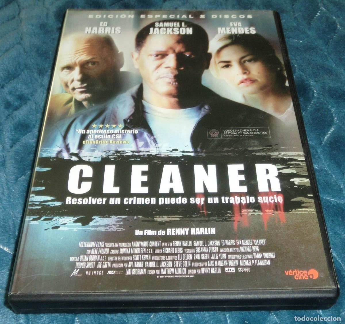 Cine: 2DVD&acute;S CLEANER - SAMUEL L JACKSON/ED HARRIS (DE COLECCIONISTA-PERFECTO ESTADO-UN S&Oacute;LO USO)