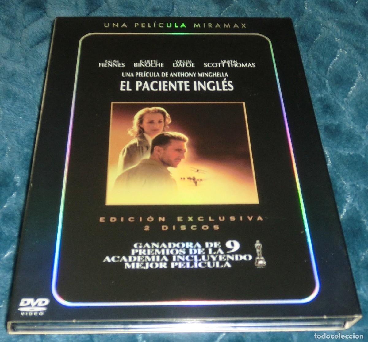 Cine: 2DVD&acute;S EL PACIENTE INGL&Eacute;S (DE COLECCIONISTA-PERFECTO ESTADO-UN S&Oacute;LO USO)