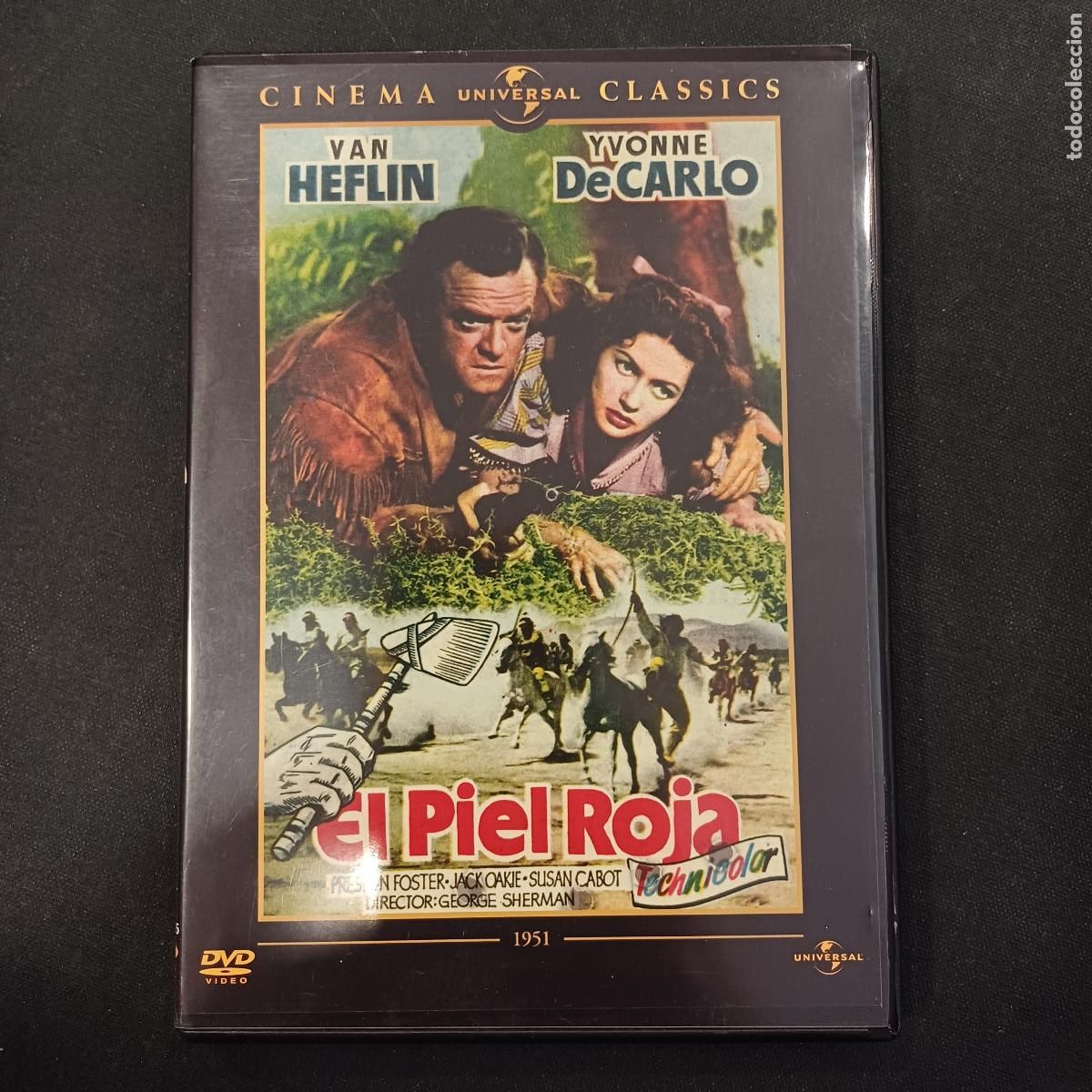 Cine: EL PIEL ROJA/VAN HEFLIN/DVD.