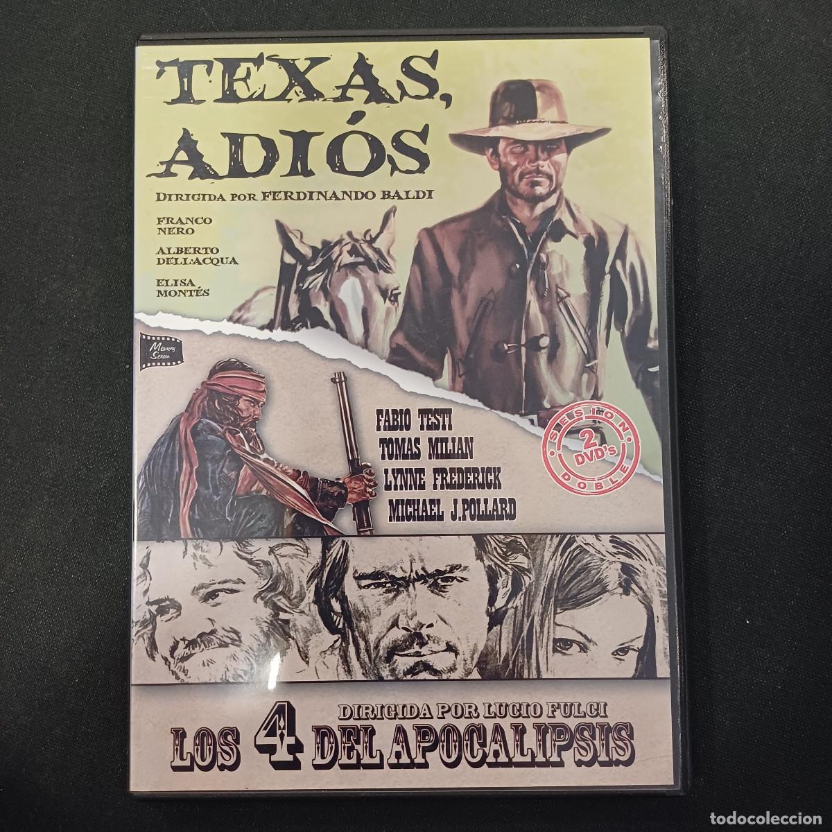 Cine: TEXAS ADIOS-LOS 4 DEL APOCALIPSIS/DVD 2 DISCOS.