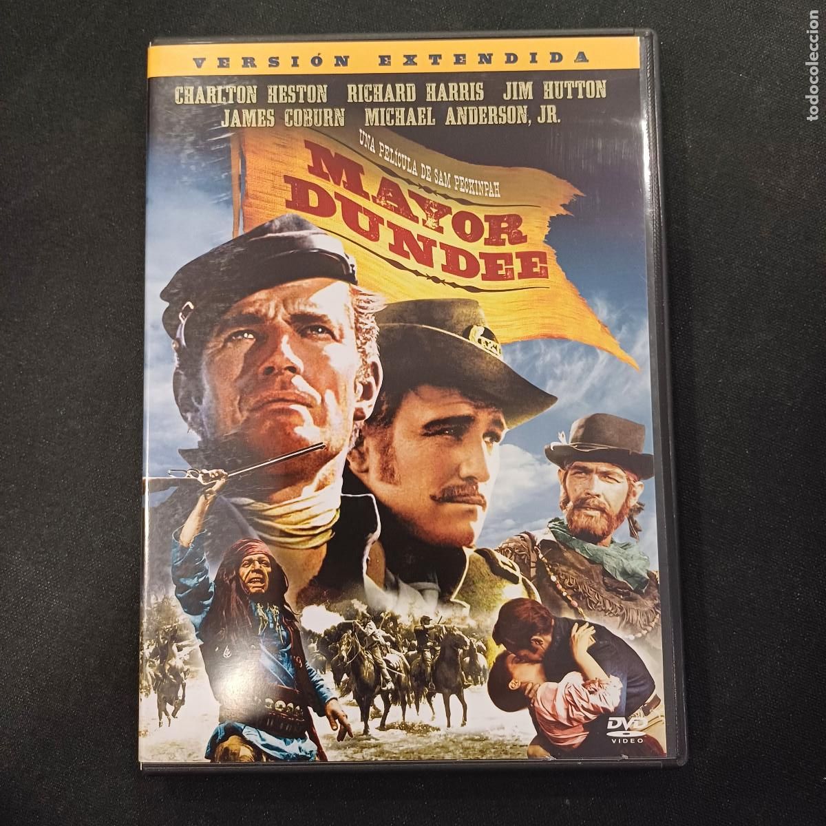 Cine: MAYOR DUNDEE/CHARLTON HESTON/DVD VERSION EXTENDIDA+LIBRETO.