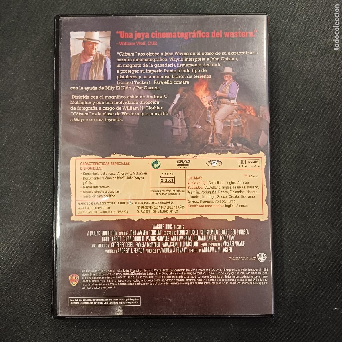 Cine: CHISUM/JOHN WAYNE/DVD. - Foto 3