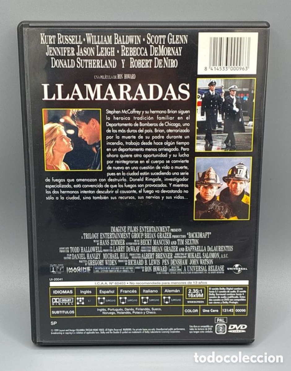 Cine: Llamaradas (Ron Howard) DVD - Foto 2