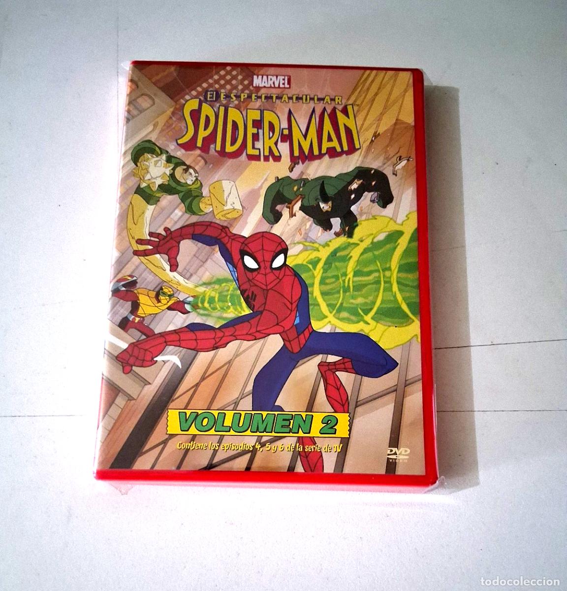 Cine: DVD &rdquo;EL ESPECTACULAR SPIDER-MAN VOLUMEN 2&rdquo; MARVEL DIBUJOS SERIE TV CAP 4,5,6