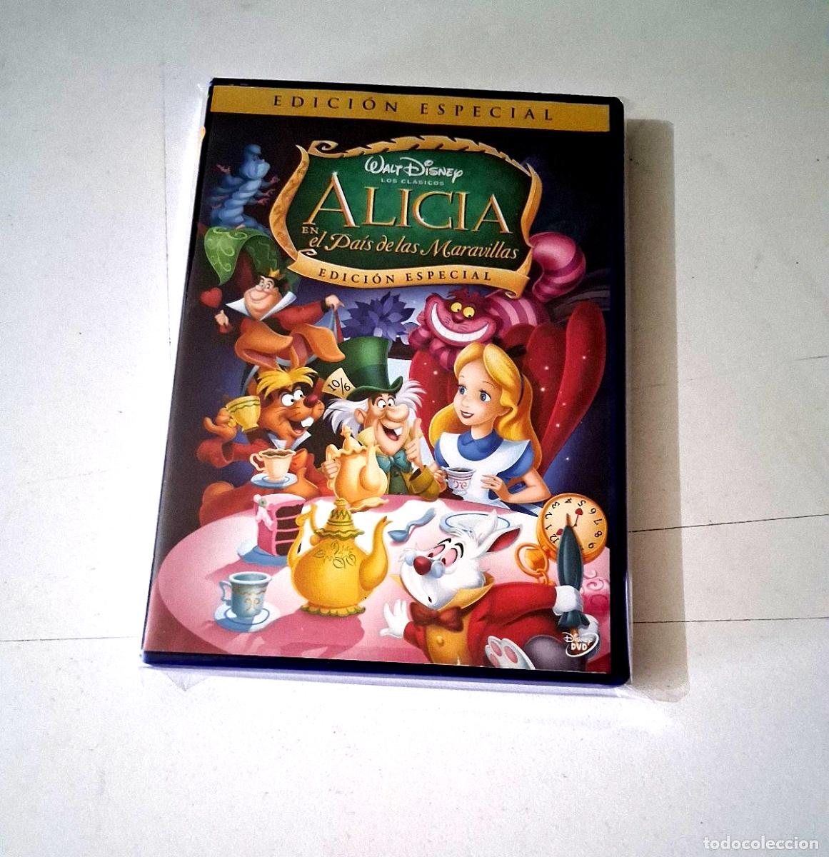 Cine: DVD &rdquo;ALICIA EN EL PAIS DE LAS MARAVILLAS&rdquo; WALT DISNEY EDICION ESPECIAL LOS CLASI