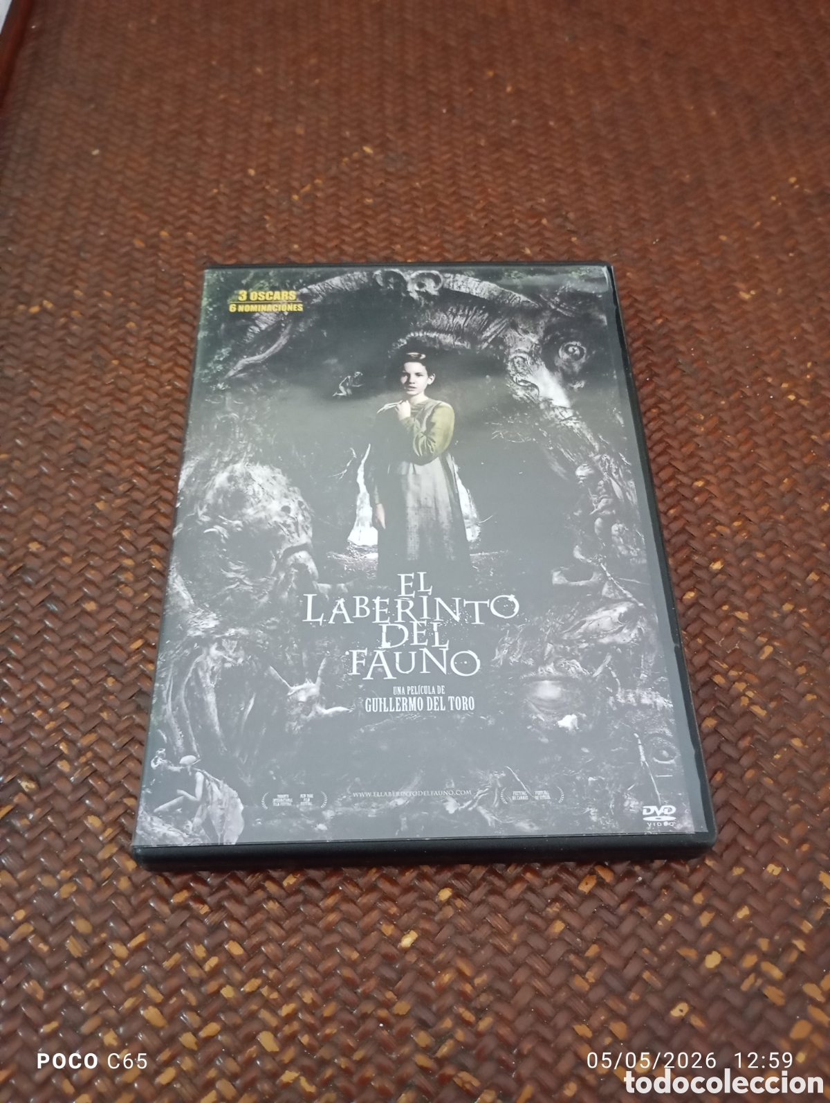 Cine: El laberinto del fauno DVD como nuevo