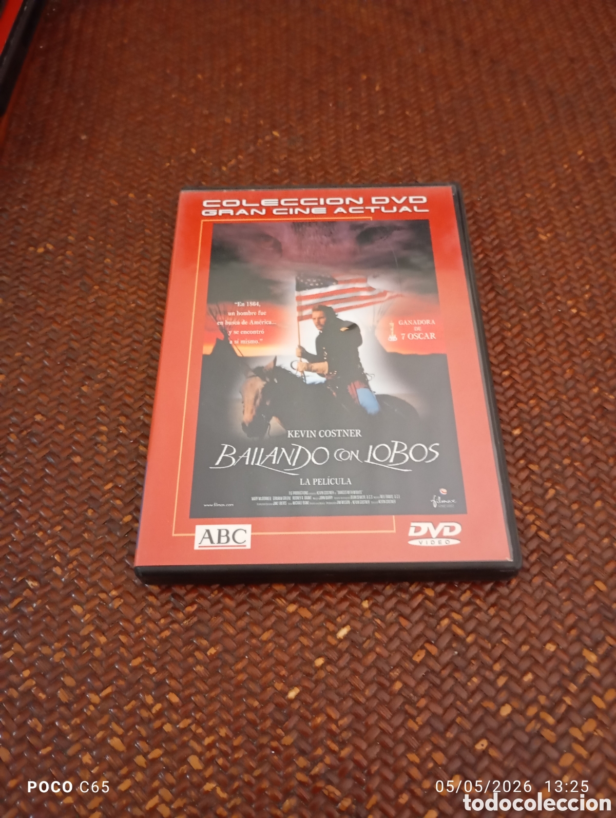 Cine: Bailando con lobos DVD como nuevo
