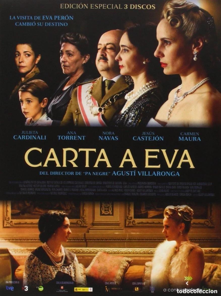 Cine: CARTA A EVA 3-DVD- LA ASCENSION DE EVITA PERON Y SUS TRAPICHEOS