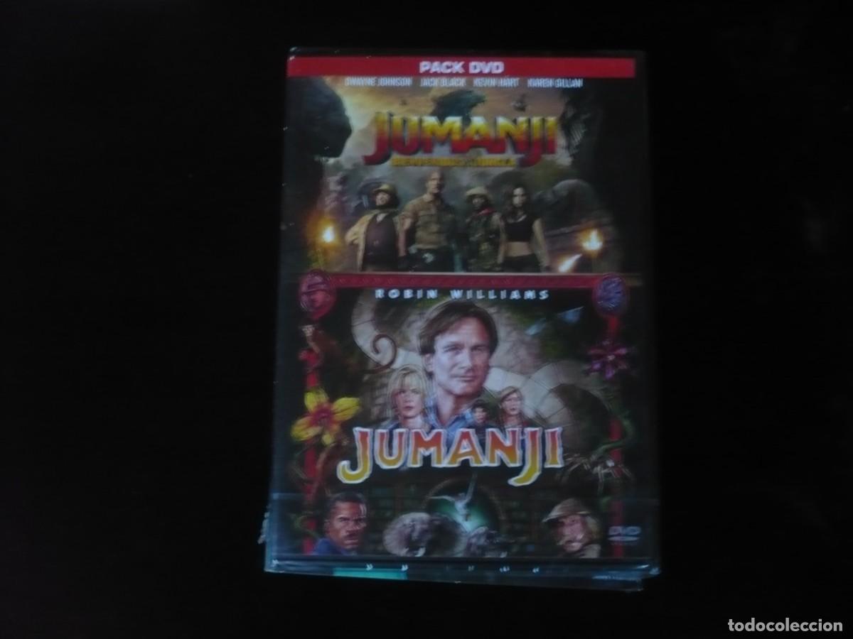 Cine: jumanji bienvenidos a la jungla + jumanji - robin williams - dvd nuevo precintado