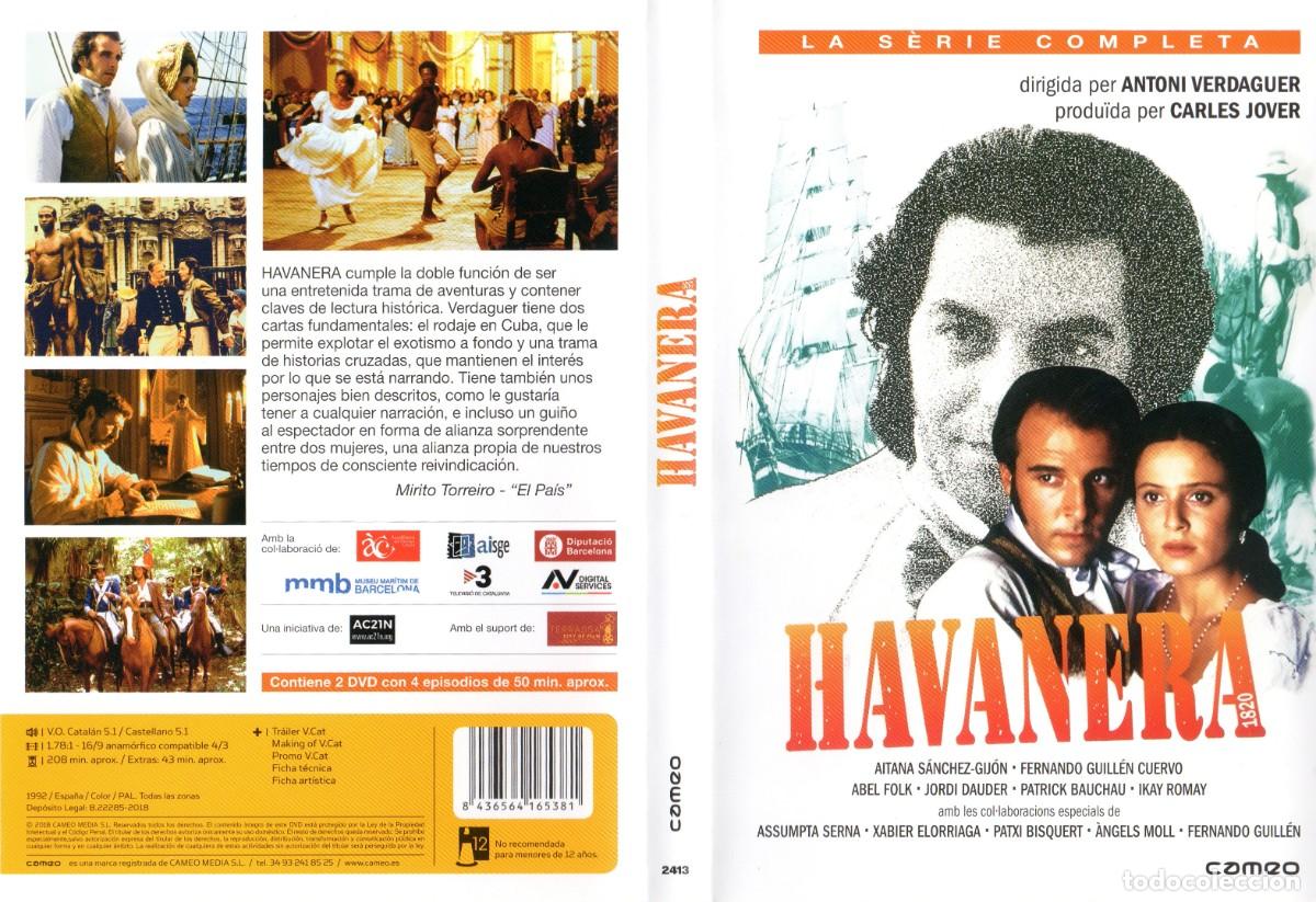 Cine: HAVANERA 1992 DVD 2xDISCOS SERIE COMPLETA ANTONI VERDAGUER AITANA SANCHEZ GIJON