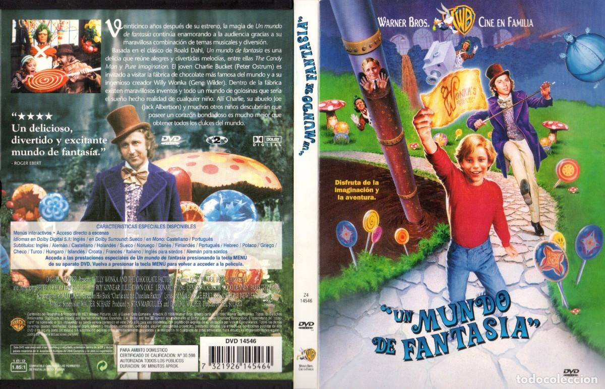 Cine: Un mundo de fantas&iacute;a - Willy Wonka 1971 DVD original WARNER
