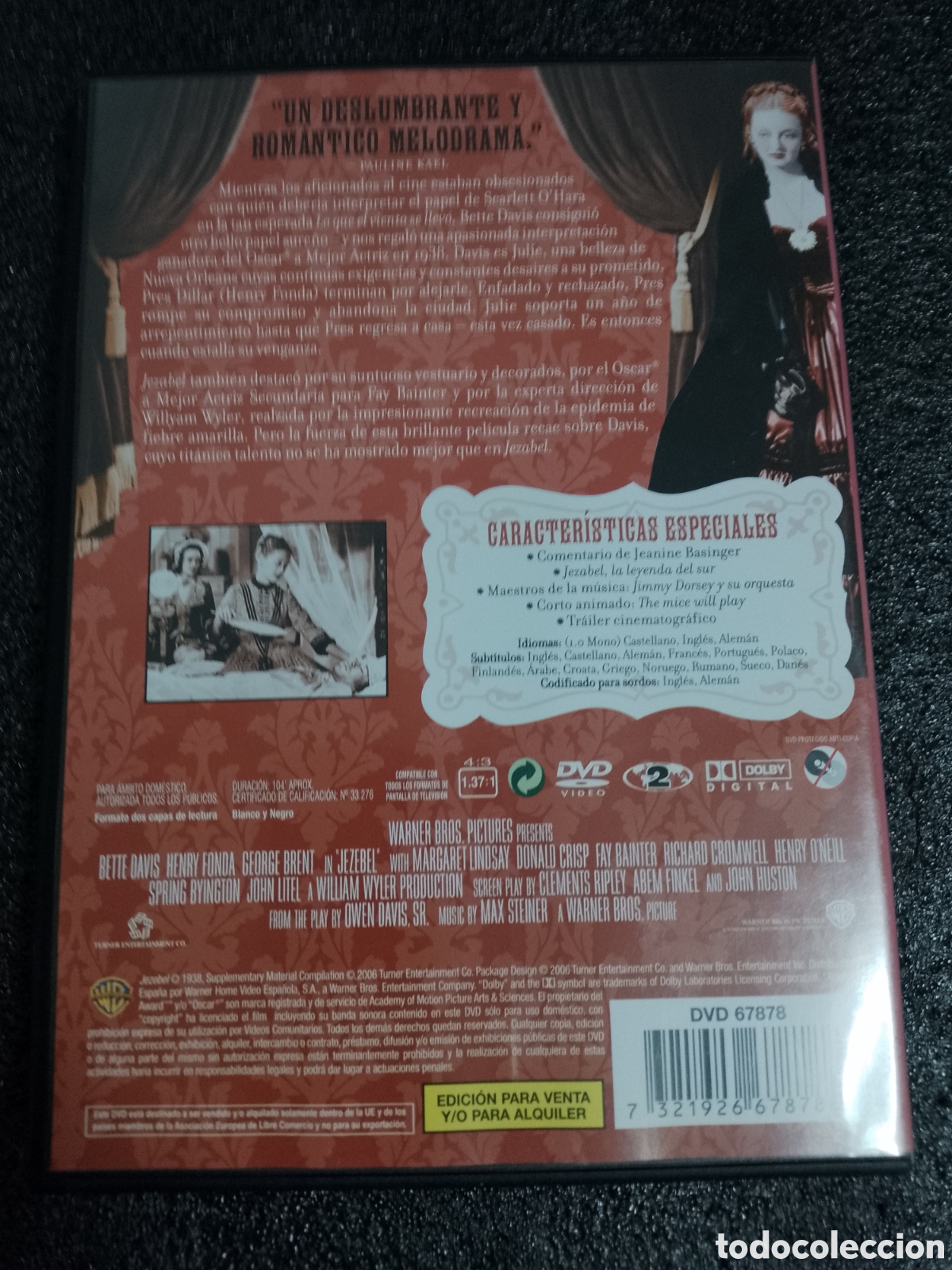 Cine: JEZABEL - BETTE DAVIS - DVD - Foto 2