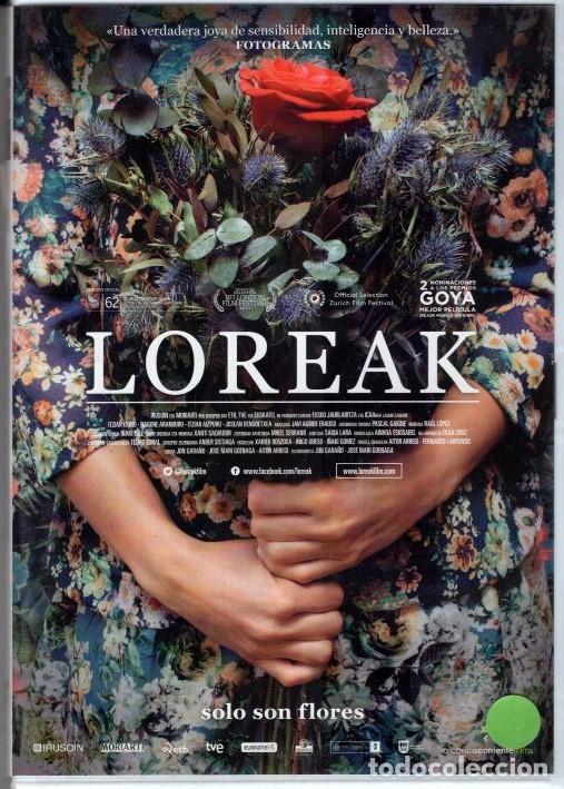 Cine: LOREAK DVD - ANE RECIBE CADA SEMANA UN RAMO DE FLORES... QUE LE HACEN BROTAR SENTIMIENTOS OLVIDADOS