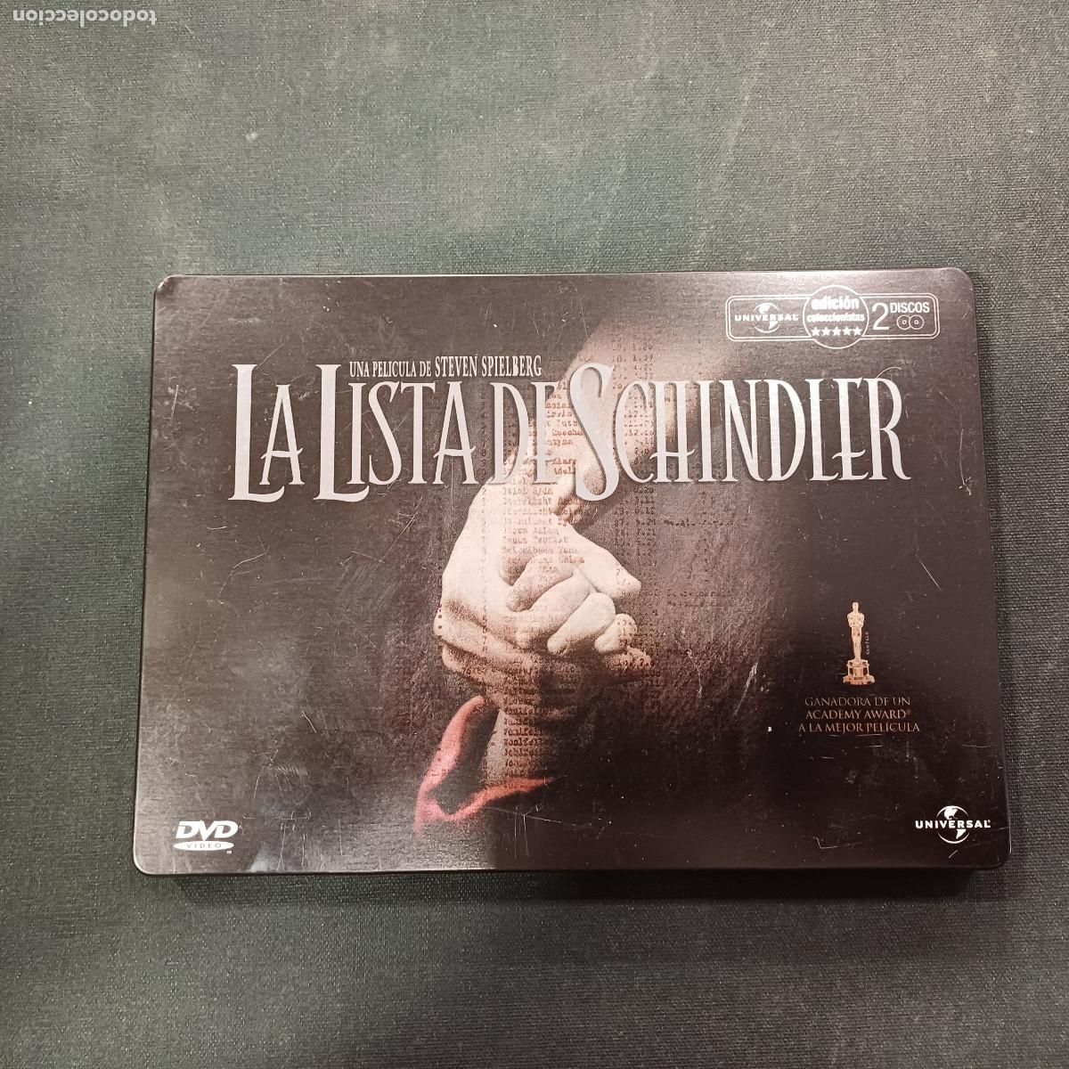 Cine: LA LISTA DE SCHINDLER/DVD 2 DISCOS+LIBRETO EN CAJA METALICA.