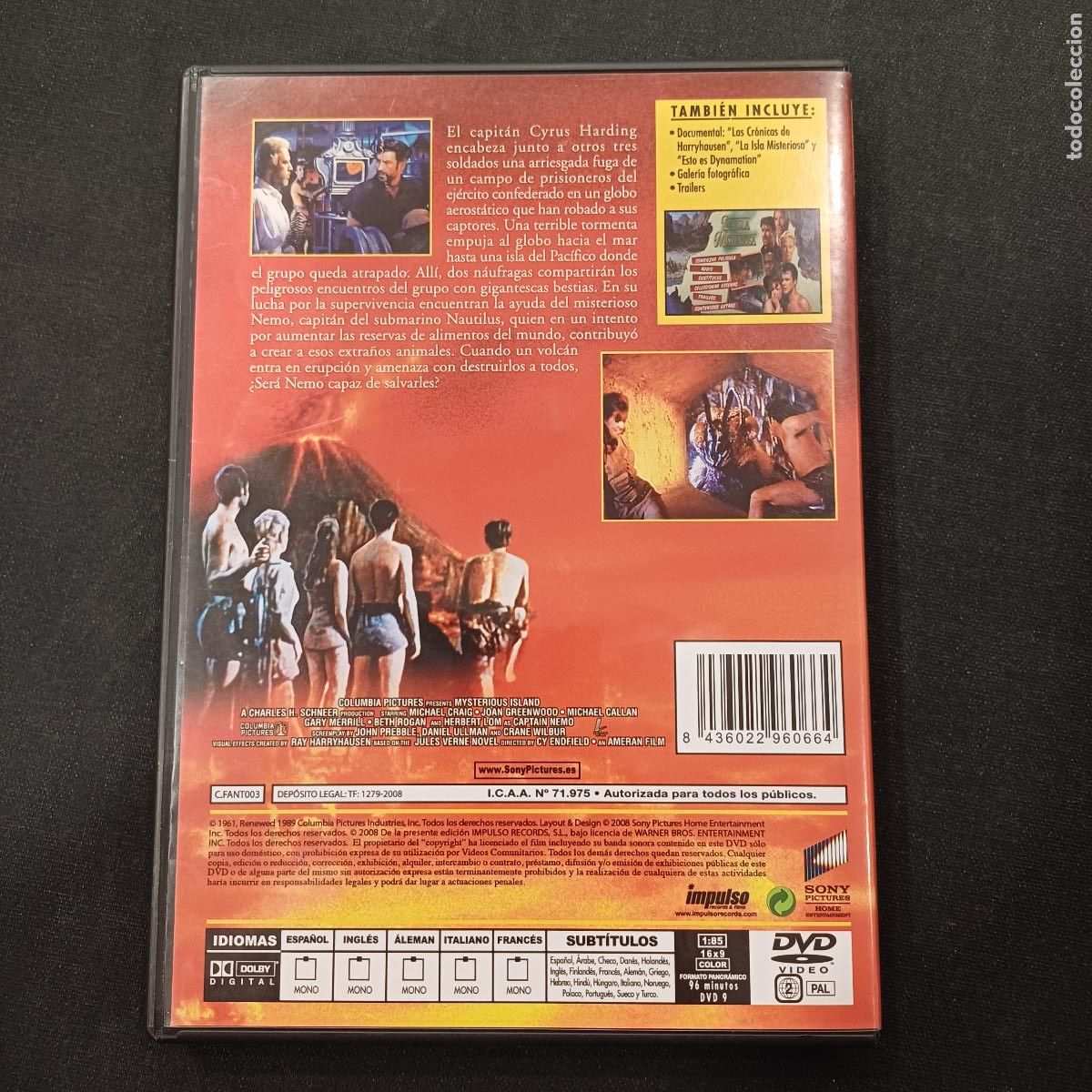 Cine: LA ISLA MISTERIOSA/DVD. - Foto 3