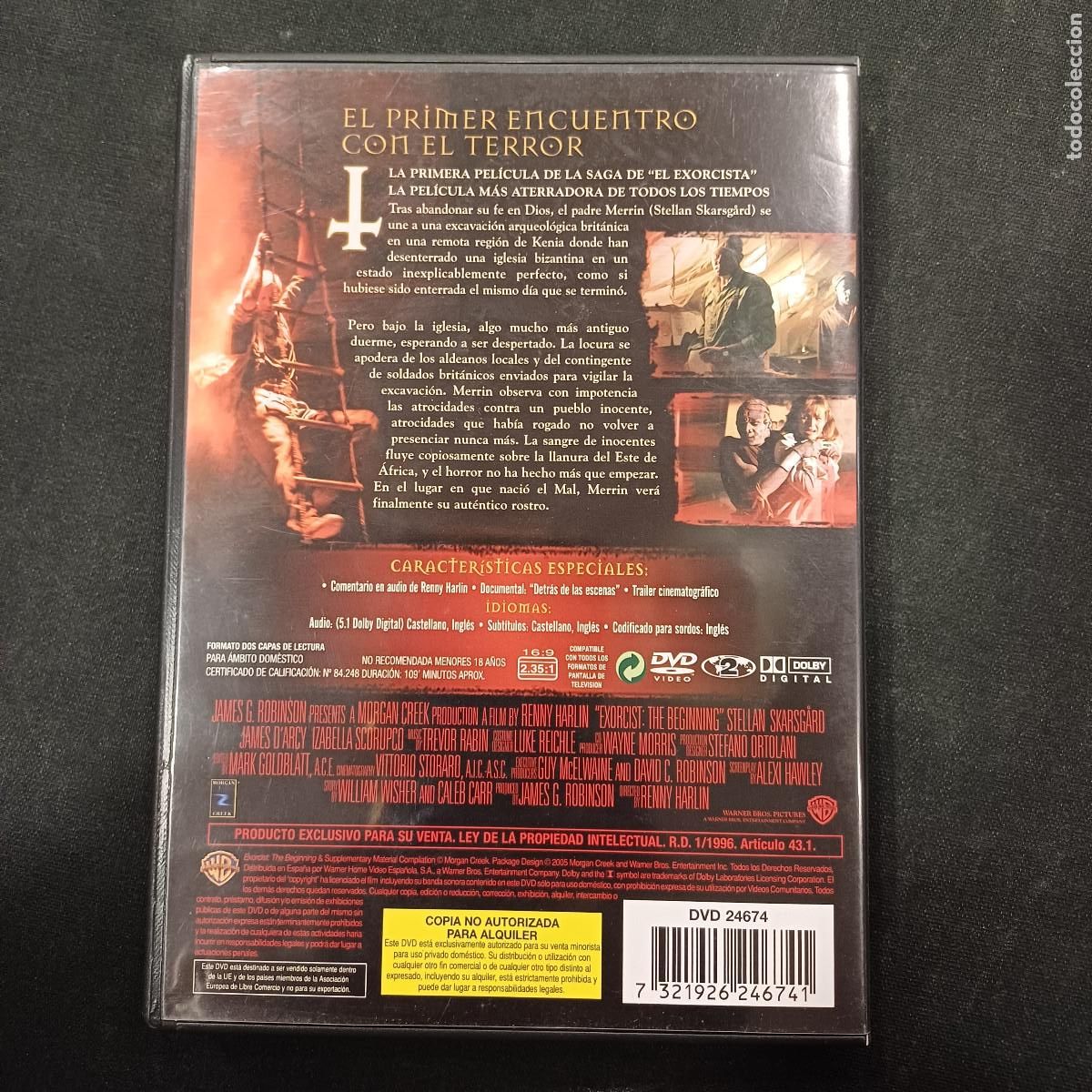 Cine: EL EXORCISTA/EL COMIENZO/DVD. - Foto 3