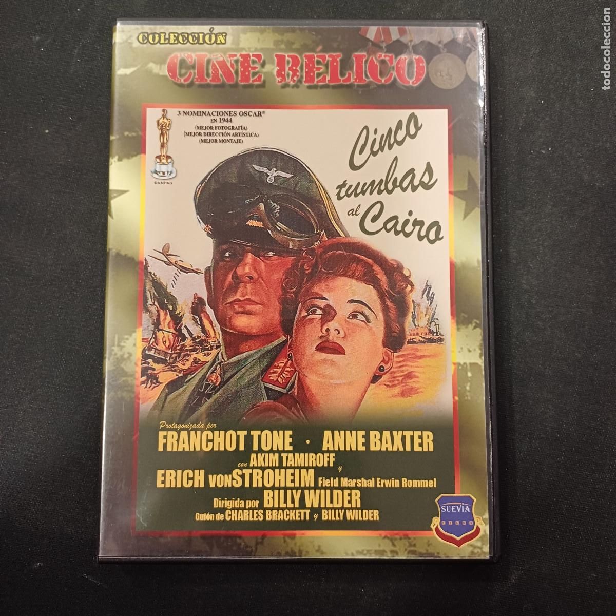 Cine: CINCO TUMBAS AL CAIRO/DVD.