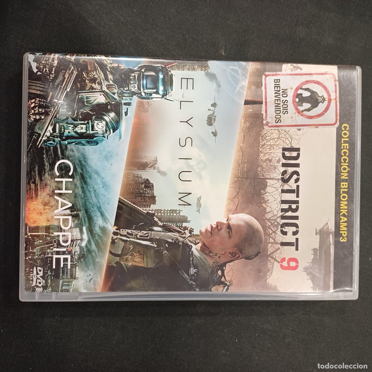 Cine: DISTRICT 9-ELYSIUM-CHAPPIE/COLECCION BLOMKAMP3/DVD 3 DISCOS.