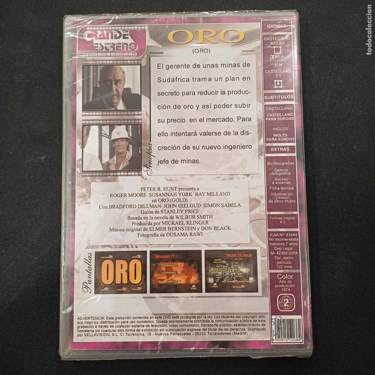 Cine: ORO/ROGER MOORE/DVD PRECINTADO&iexcl;&iexcl;&iexcl;&iexcl;. - Foto 2
