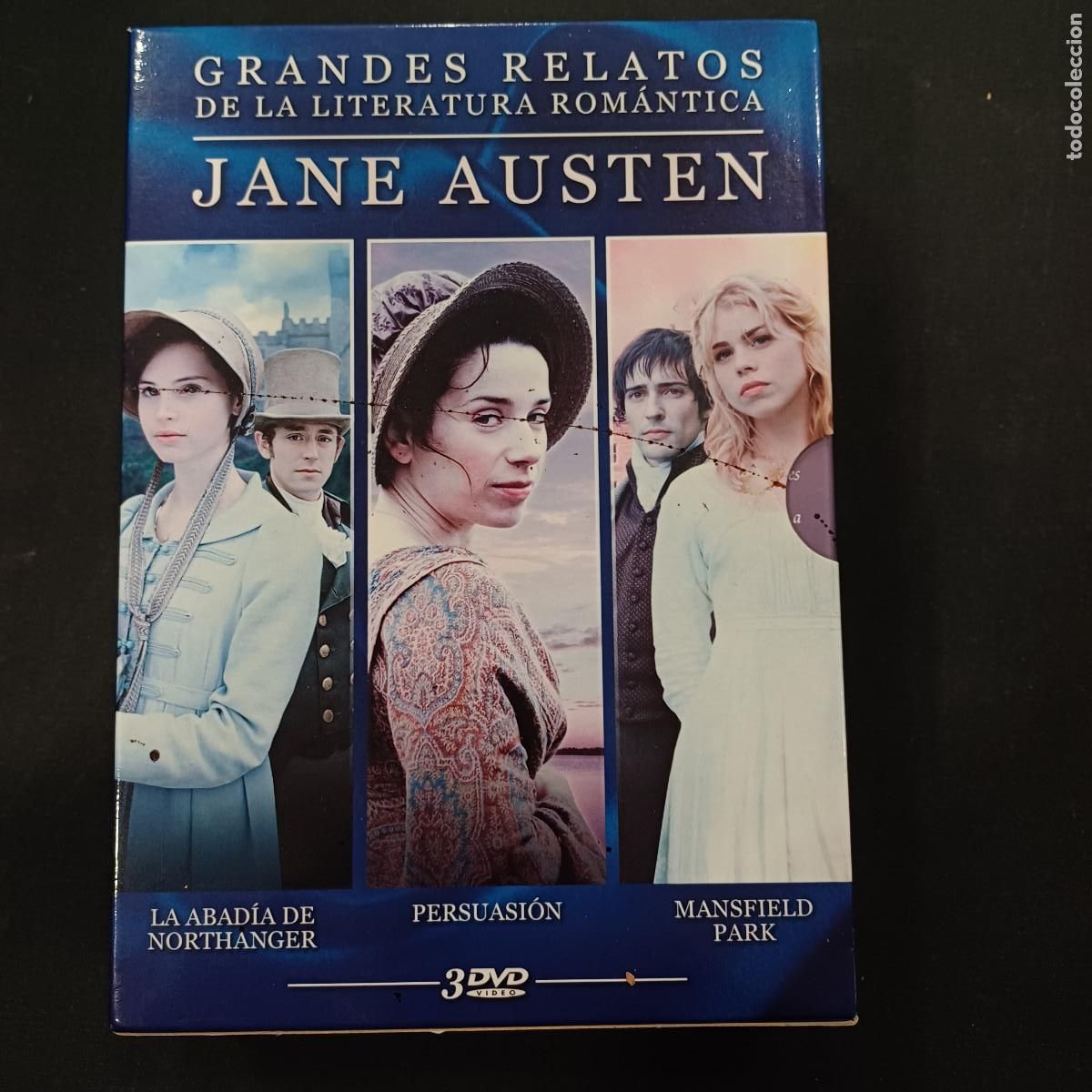 Cine: JANE AUSTEN/GRANDES RELATOS DE LA LITERATURA ROMANTICA/DVD 3 DISCOS.