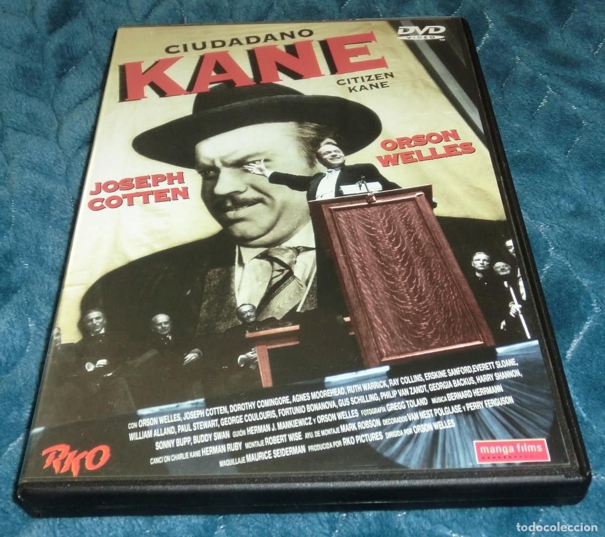 Cine: DVD CIUDADANO KANE - JOSEPH COTTEN / ORSON WELLS (DE COLECCIONISTA - PERFECTO ESTADO - UN S&Oacute;LO USO)