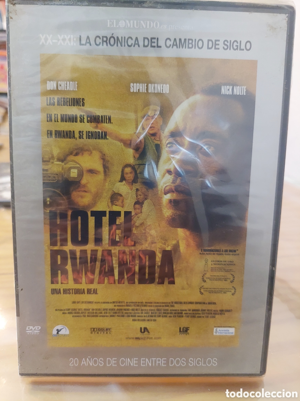 Cine: Dvd.Hotel Rwanda,colecci&oacute;n la cr&oacute;nica del cambio de siglo