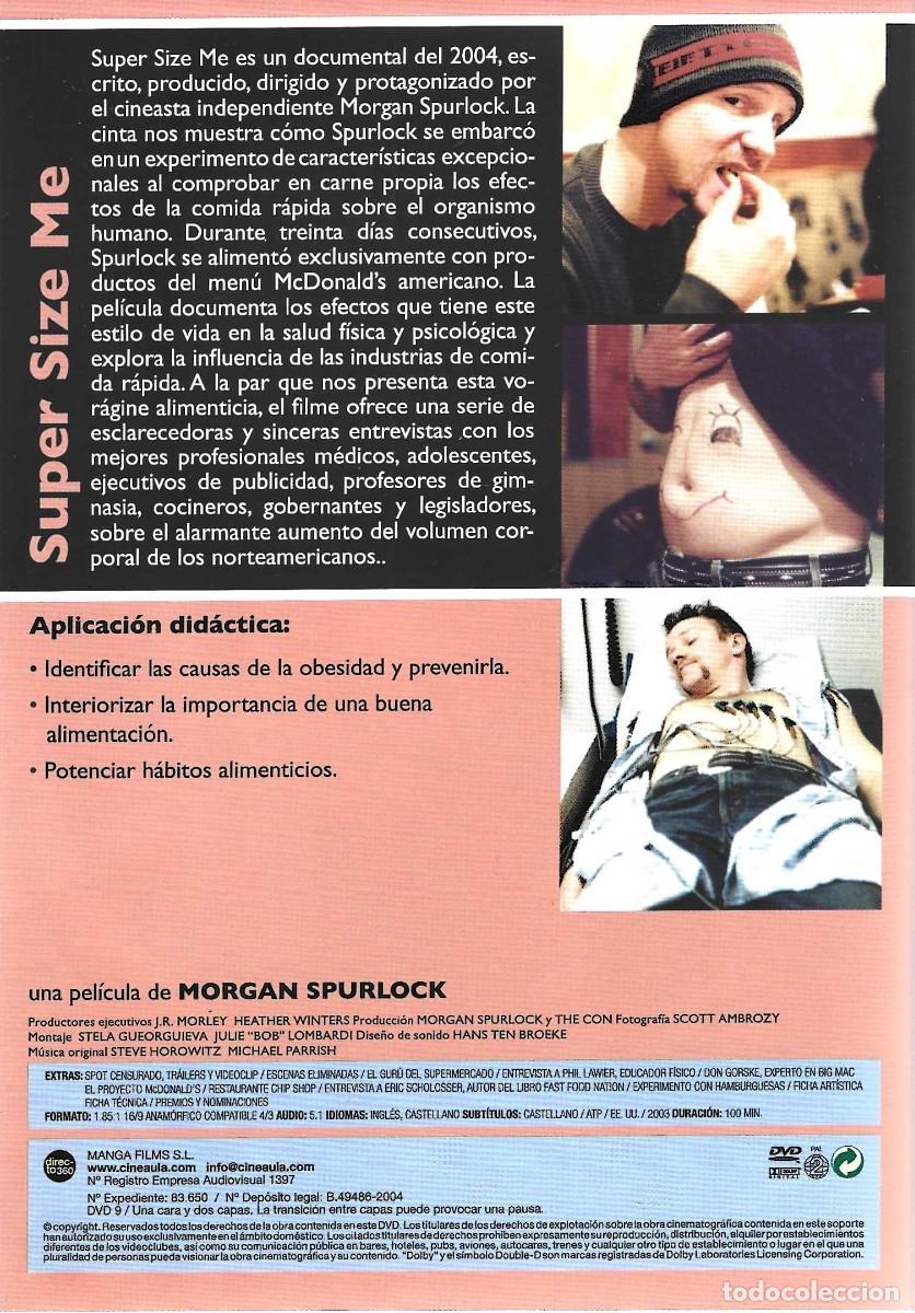Cine: SUPER SIZE ME (DVD)....... - Foto 2