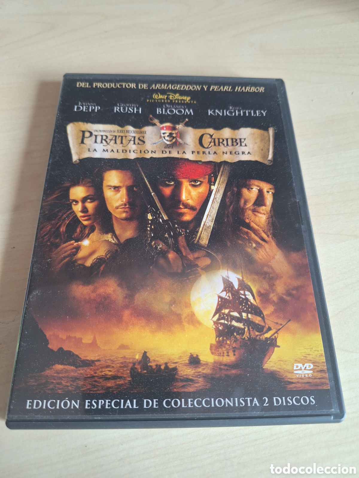 Cine: A50 piratas del caribe la maldicion de la perla negra DVD SEGUNDAMANO