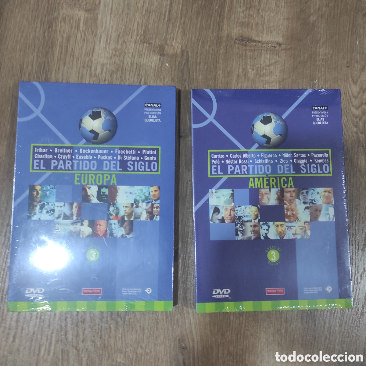 Cine: El Partido del Siglo &ndash; Am&eacute;rica + Europa (2 packs, 3 DVDs cada uno) &ndash; Nuevos y sin desprecintar