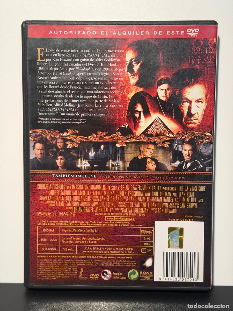 Cine: El C&oacute;digo Da Vinci (DVD) - Foto 2