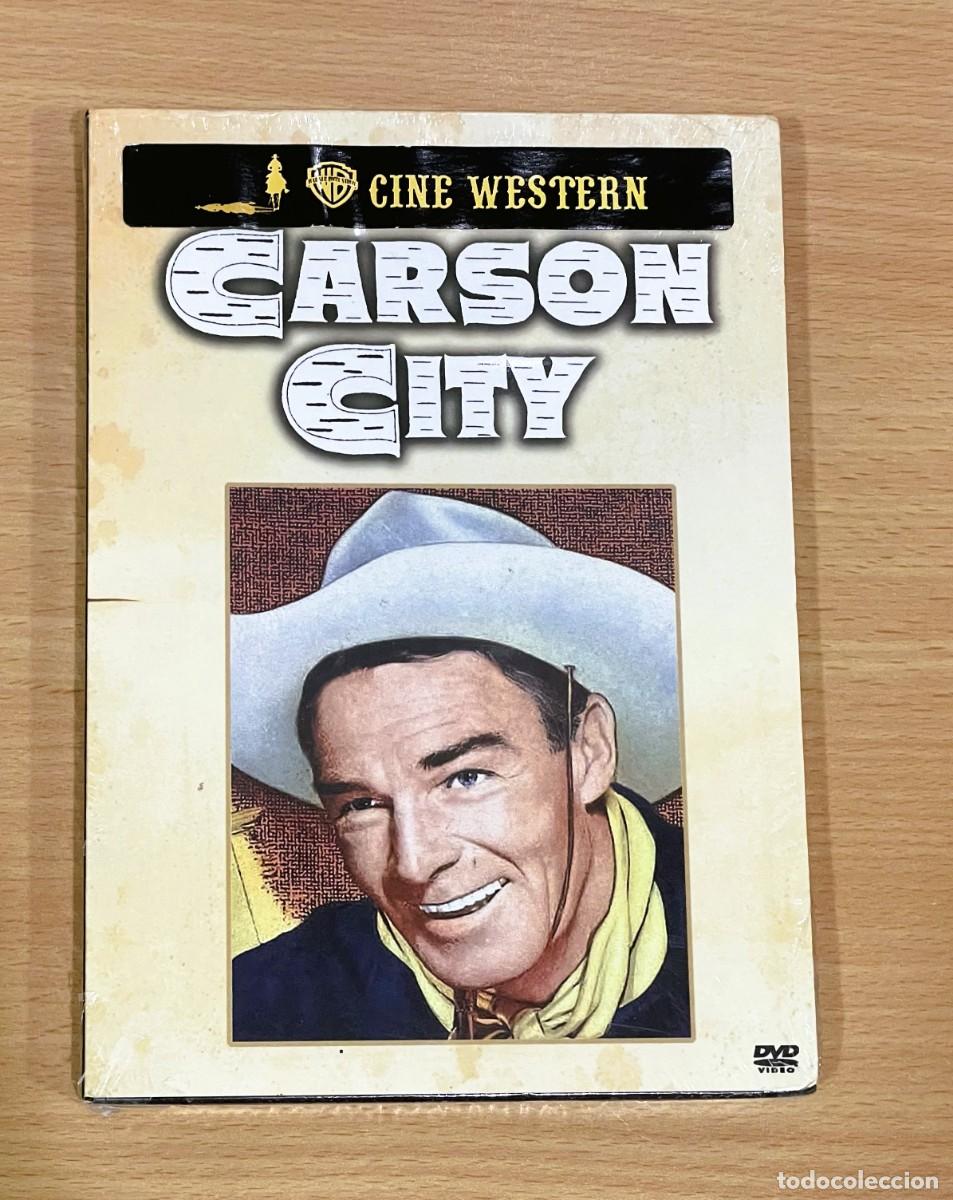 Cine: DVD CINE DEL OESTE WESTERN CON EL INEFABLE RANDOLPH SCOTT - CARSON CITY (1952). PRECINTADO