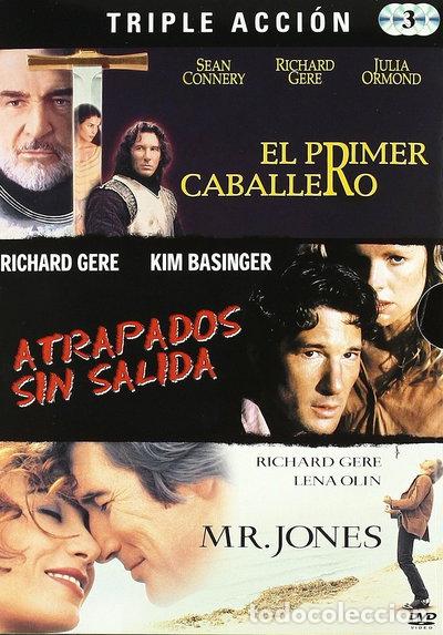 Cine: Triple Acci&oacute;n: El Primer Caballero / Atrapados Sin Salida / Mr. Jones- 8414533058100