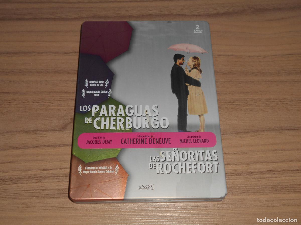 Cine: Los PARAGUAS de CHERBURGO + LAS SE&Ntilde;ORITAS de ROCHEFORT 2 DVD Catherine Deneuve DISCOS NUEVOS